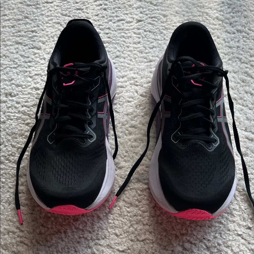 Asics Black and Pink Gel Kayano 30 shoes